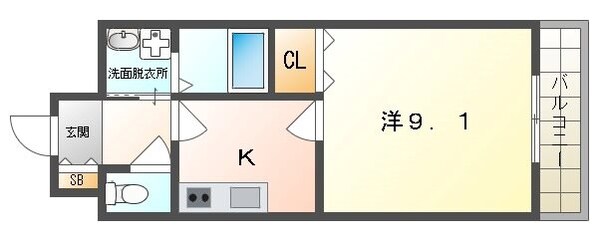 アムールCUOREの物件間取画像